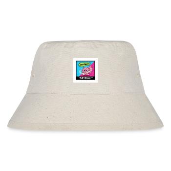 Geniale Idee Brain Pop - Stanley/Stella recycelter Bucket Hat - Naturweiß - Vorne