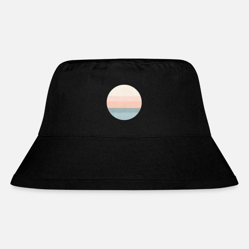 Soft Horizon – Un design minimaliste pastel pour - Bob recyclé Stanley/Stella - noir