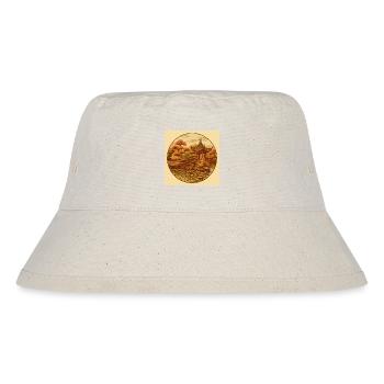 Autumnal Zen pagoda in a circle - Stanley/Stella Recycled Bucket Hat - natural - Front