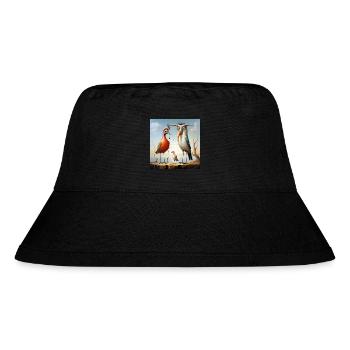Desert birds in sunset - Stanley/Stella Recycled Bucket Hat - black - Front