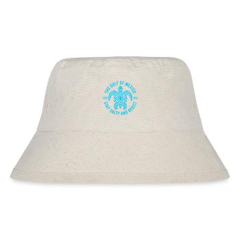 Golf von Mexiko Schildkröte Bleiben salzig und widerstehen - Stanley/Stella recycelter Bucket Hat - Naturweiß - Vorne
