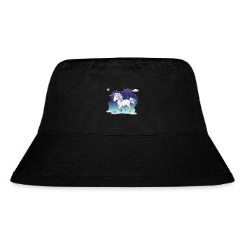Pastel Unicorn Starry Sky - Stanley/Stella Recycled Bucket Hat - black - Front