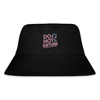 Do Not Disturb Sloth Anti Social - Stanley/Stella Recycled Bucket Hat - black - Front