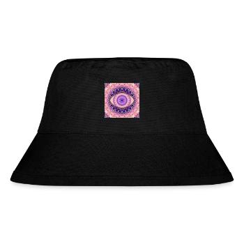 Kaleidoscopic eye mandala - Stanley/Stella Recycled Bucket Hat - black - Front