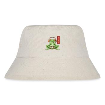 Japanese Gamer Frog Art Men Women Boys Funny  - Stanley/Stella recycelter Bucket Hat - Naturweiß - Vorne
