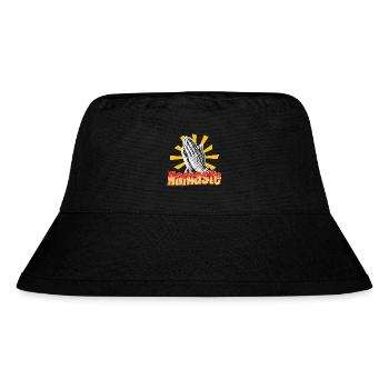 Namaste – Spirituelle Botschaft - Stanley/Stella recycelter Bucket Hat - Schwarz - Vorne