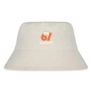 Six Seven Whatever Italian Brainrot Humor Meme  - Stanley/Stella recycelter Bucket Hat - Naturweiß - Vorne