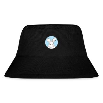Kaninchen - Stanley/Stella recycelter Bucket Hat - Schwarz - Vorne
