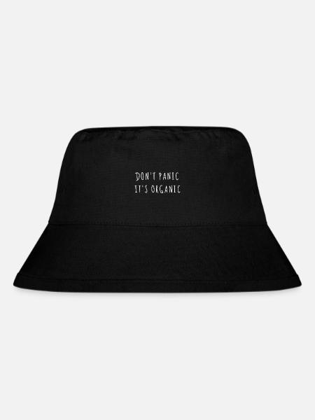 Don't Panic It´s Organic - Stanley/Stella recycelter Bucket Hat - Schwarz