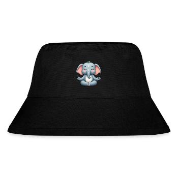 Buddhist Elephant Yoga Relaxation - Stanley/Stella Recycled Bucket Hat - black - Front
