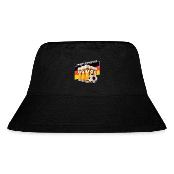 Fussball - Deutschland - Stanley/Stella recycelter Bucket Hat - Schwarz - Vorne
