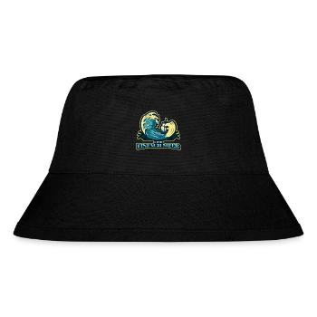 EINFACH MEER LIEBE - Stanley/Stella recycelter Bucket Hat - Schwarz - Vorne