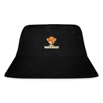 EMPTY THE CAGES - Stanley/Stella recycelter Bucket Hat - Schwarz - Vorne