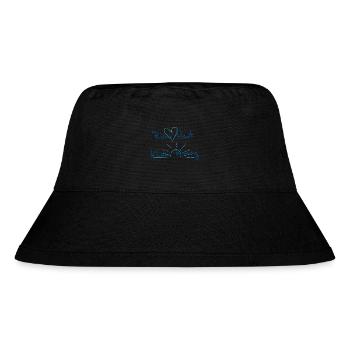 Rüm Hart - klaar Kiming - Stanley/Stella recycelter Bucket Hat - Schwarz - Vorne