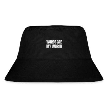 Words Are My World | English Teacher Funny - Stanley/Stella Recycled Bucket Hat - black - Front
