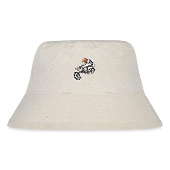 BMX Fahrrad / Bike 01_dreifarbig - Stanley/Stella recycelter Bucket Hat - Naturweiß - Vorne