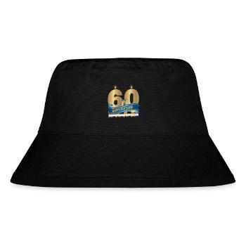 60th Birthday - Stanley/Stella Recycled Bucket Hat - black - Front