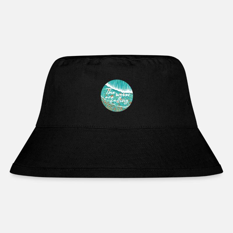 Waves Are Calling - Stanley/Stella recycelter Bucket Hat - Schwarz