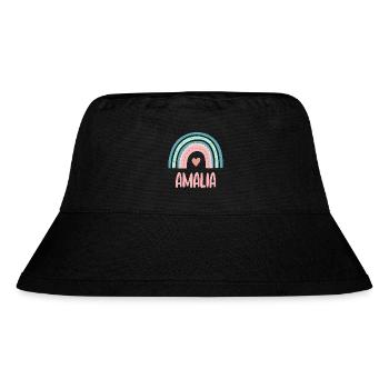 Amalia Name Rainbow Baby - Stanley/Stella Recycled Bucket Hat - black - Front