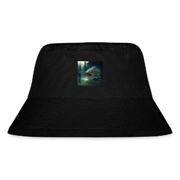 Scarry Fisherman - Stanley/Stella recycelter Bucket Hat - Schwarz - Vorne