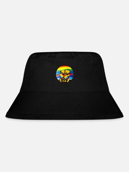Schwule Teddybären - Stanley/Stella recycelter Bucket Hat - Schwarz