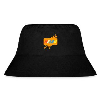 Helau Karnevalsdesign - Stanley/Stella recycelter Bucket Hat - Schwarz - Vorne