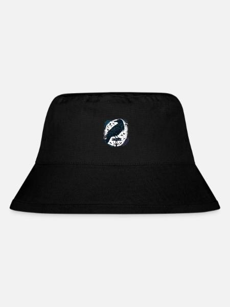 Nordischer Rabe skandinavische Runen Geschekidee - Stanley/Stella recycelter Bucket Hat - Schwarz