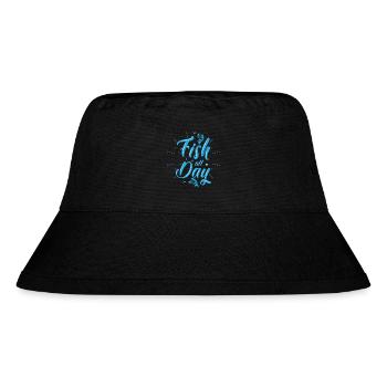 Fishing every day - Stanley/Stella Recycled Bucket Hat - black - Front