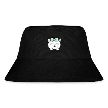 Cat miaw love, cat lovers, miaw, meow - Stanley/Stella Recycled Bucket Hat - black - Front