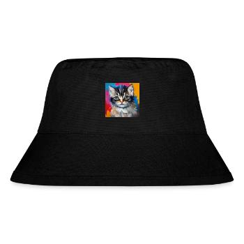 Cute Kitty - Stanley/Stella Recycled Bucket Hat - black - Front