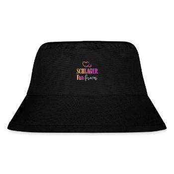 Schlager Fan forever - Stanley/Stella recycelter Bucket Hat - Schwarz - Vorne