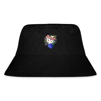 Bouquet. Modern. Customisable gift. - Stanley/Stella Recycled Bucket Hat - black - Front