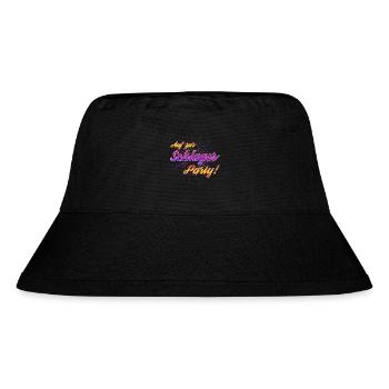Auf zur Schlagerparty - Stanley/Stella recycelter Bucket Hat - Schwarz - Vorne