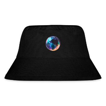 Seifenblasen-Erde - Stanley/Stella recycelter Bucket Hat - Schwarz - Vorne