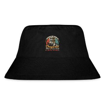 Ursprüngliche Legenden wurden im April 2024 geboren - Stanley/Stella recycelter Bucket Hat - Schwarz - Vorne