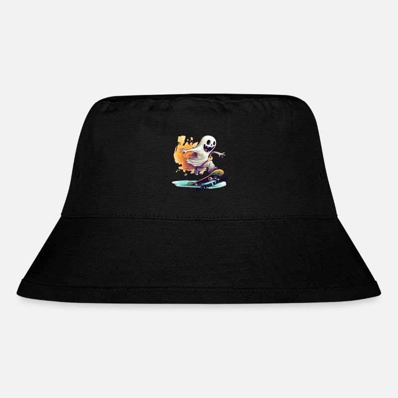 Skater Ghost - Stanley/Stella Recycled Bucket Hat - black