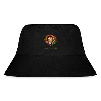 Rasta Lion Rastafari Reggae King Of Kings - Stanley/Stella recycelter Bucket Hat - Schwarz - Vorne