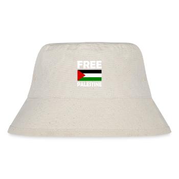 Free palestine - Stanley/Stella Recycled Bucket Hat - natural - Front