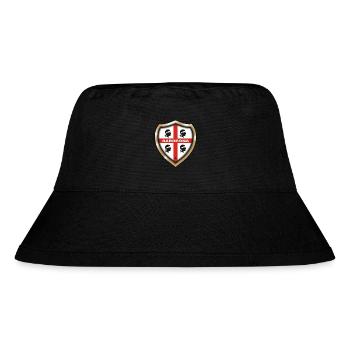 Sardinia badge 4 moors - Stanley/Stella Recycled Bucket Hat - black - Front