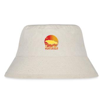 Nice souvenir gift idea map from Jamaica - Stanley/Stella Recycled Bucket Hat - natural - Front