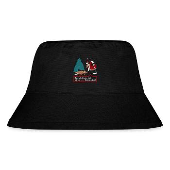 Santa Claus & Wolf (No Little Red Riding Hood Edition) - Stanley/Stella Recycled Bucket Hat - black - Front