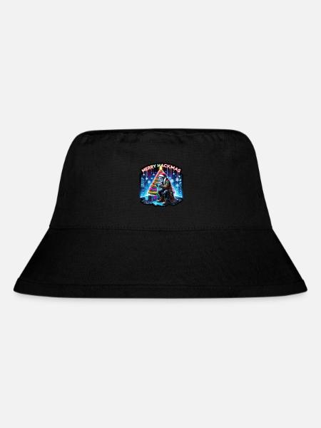 Cyber-Weihnachten - Stanley/Stella recycelter Bucket Hat - Schwarz