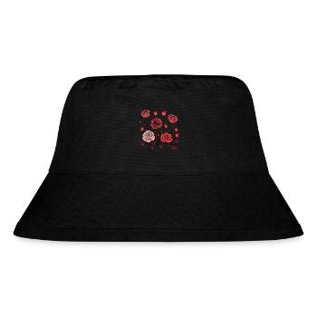 Red Roses - Stanley/Stella Recycled Bucket Hat - black - Front
