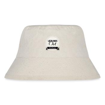Lieblingsort Borkum - Stanley/Stella recycelter Bucket Hat - Naturweiß - Vorne