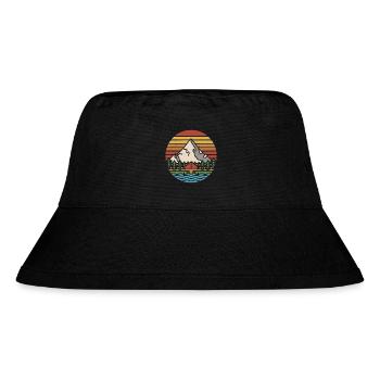 Adventure Awaits - Stanley/Stella Recycled Bucket Hat - black - Front