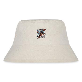 Soar High - Bird Illustration - Stanley/Stella Recycled Bucket Hat - natural - Front