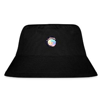 Moon Landscape Illustration - Stanley/Stella Recycled Bucket Hat - black - Front