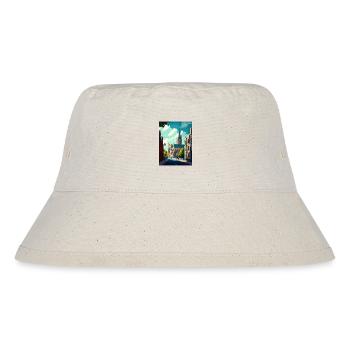Oxford England Vintage Reiseposter WPA Souvenir - Stanley/Stella recycelter Bucket Hat - Naturweiß - Vorne