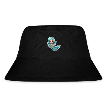 Mermaid fantasy illustration - Stanley/Stella Recycled Bucket Hat - black - Front