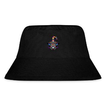 Medieval Fantasy Wizard: Geometric Magic Art - Stanley/Stella Recycled Bucket Hat - black - Front